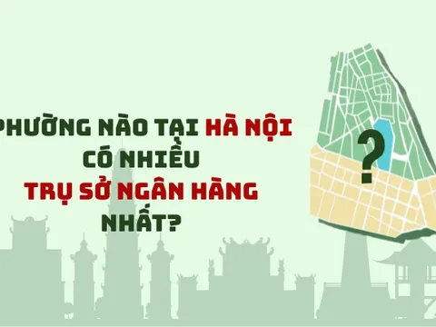 Hai phường của Hà Nội diện tích chưa đến 2 km2 nhưng là nơi đặt "đại bản doanh" hàng chục ngân hàng BIDV, Vietcombank, VietinBank, Techcombank,...