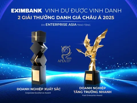 EXIMBANK ghi dấu ấn với hai giải thưởng lớn tại APEA 2025