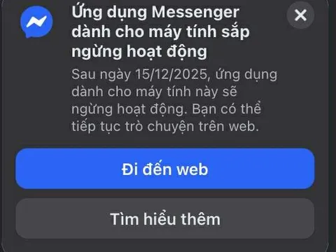Facebook "khai tử" ứng dụng chat Messenger cho macOS và Windows, bắt phải dùng bản web