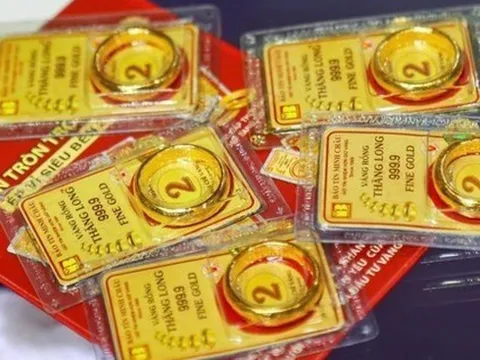Ngày 20/10, giá vàng miếng bật tăng trở lại