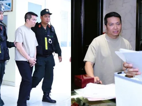 Hình ảnh doanh nhân Nguyễn Quốc Vũ thời điểm bị bắt giữ