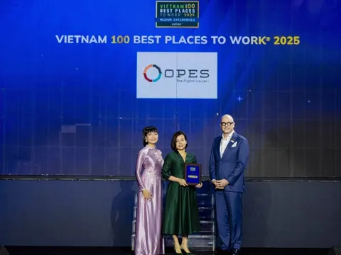 OPES lọt Top 5 nơi làm việc tốt nhất Việt Nam ngành bảo hiểm
