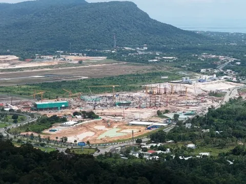 Dự án mở rộng Cảng Hàng không Phú Quốc đột phá tiến độ thi công để đón APEC 2027