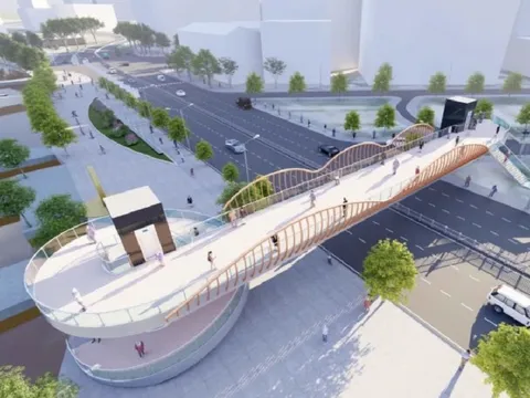 Triển khai xây 2 cầu đi bộ qua đường Tôn Đức Thắng, dự kiến xong trước 30-4-2026