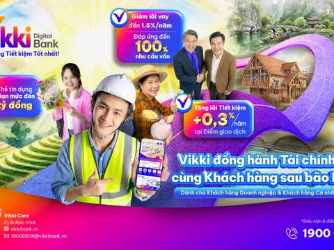 Vikki Bank hỗ trợ tài chính cho bà con vùng lũ