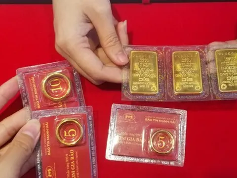 Giá vàng hôm nay (29/12): Giảm mạnh tới 2 triệu đồng/lượng