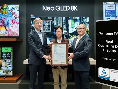 TV QLED của Samsung được chứng nhận đáp ứng các tiêu chuẩn quốc tế về màn hình chấm lượng tử